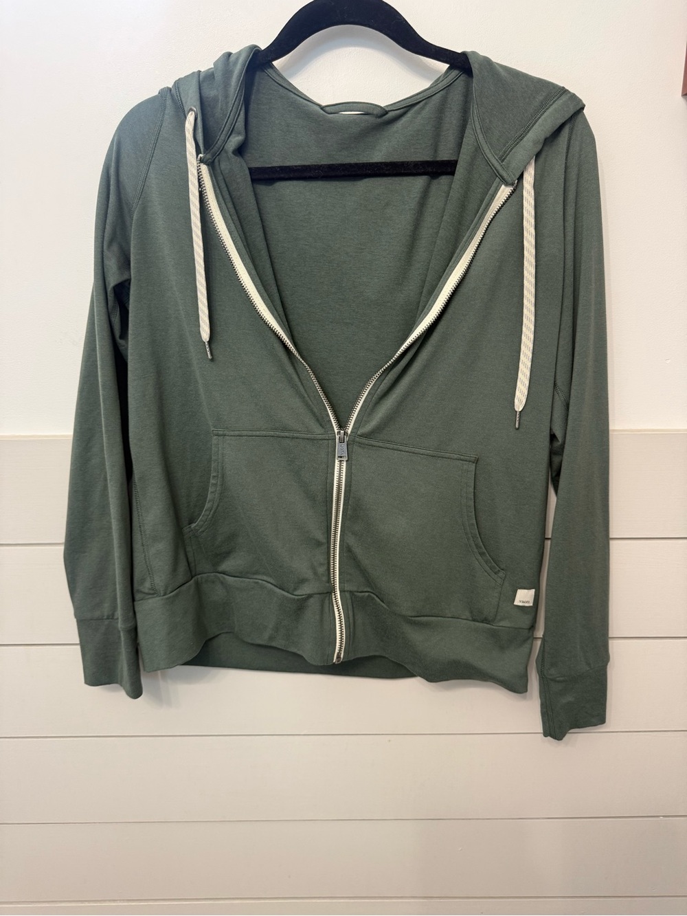Vuori Olive Green Zip Hoodie Zip Up Jacket